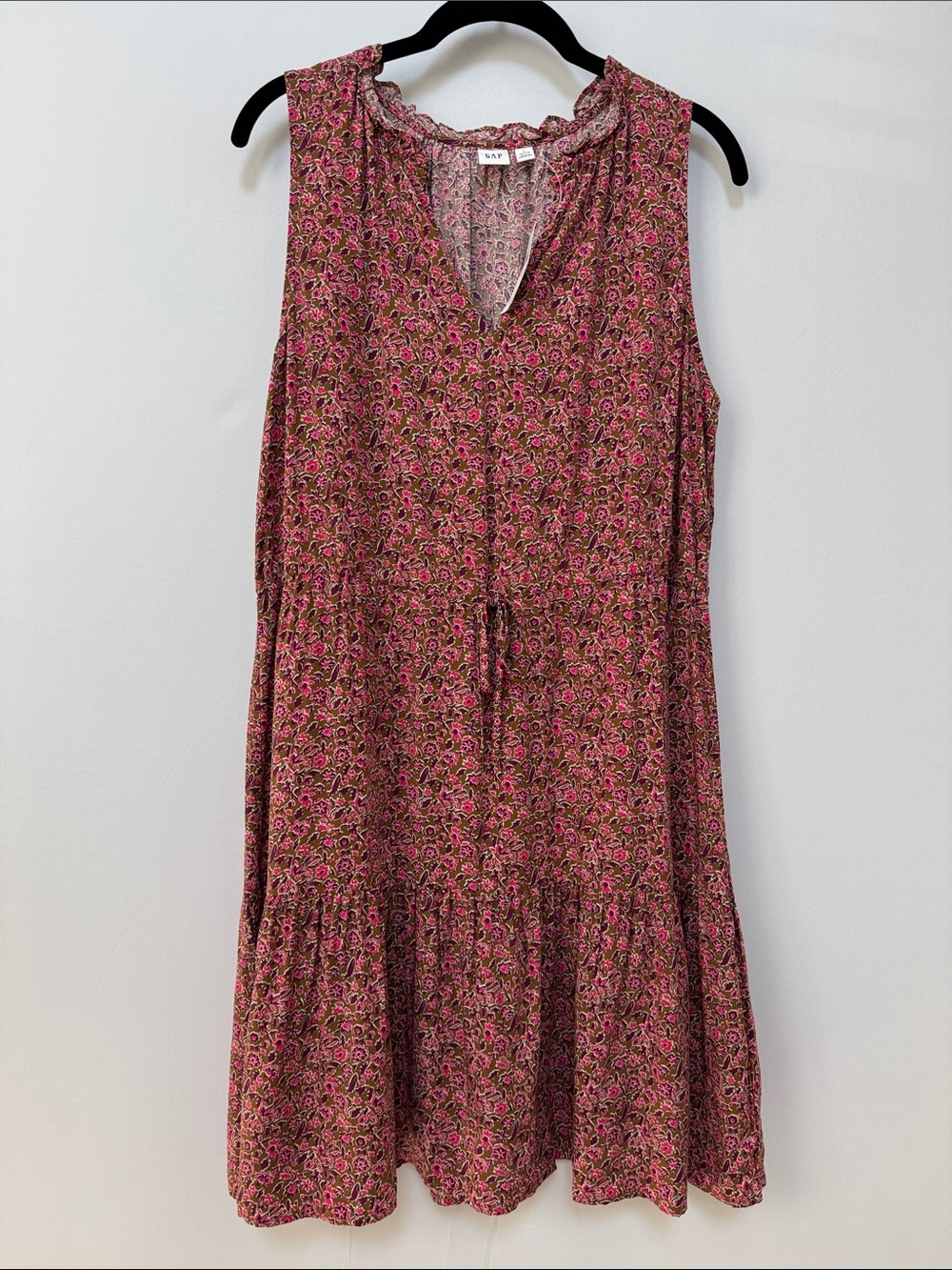 GAP Pink Floral Sleeveless Dress